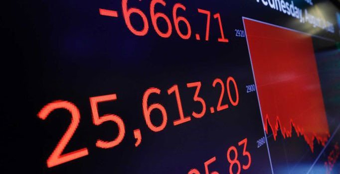 ABD piyasalarında sert düşüş, Dow Jones 700 puandan fazla düştü
