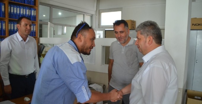 Başkan Altun, Personelle Bayramlaştı