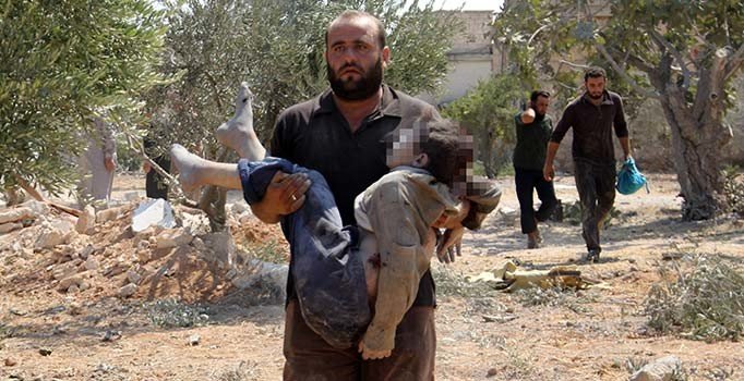 İdlib'de çocuk katliamı!