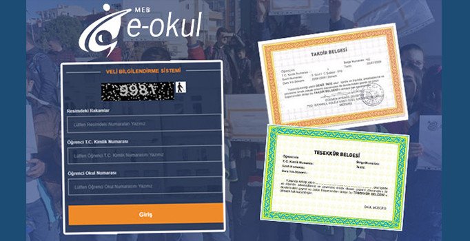 2020 E okul giriş ile takdir teşekkür hesaplama nasıl yapılır?