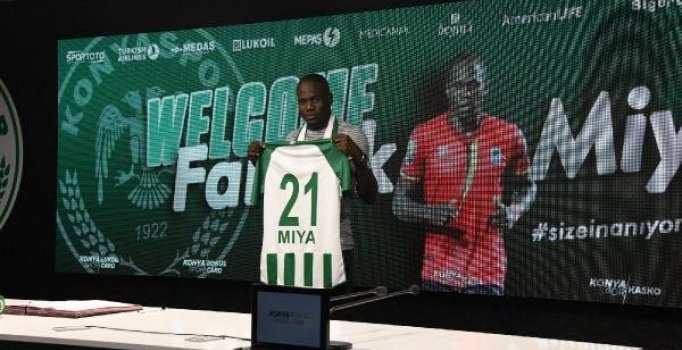 Konyaspor, Farouk Miya ile 3 yıllık sözleşme imzaladı
