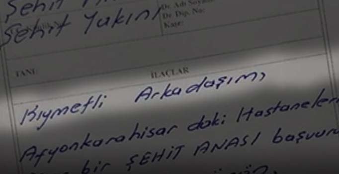 Afyonkarahisar'da şehit annesine duygu dolu reçete