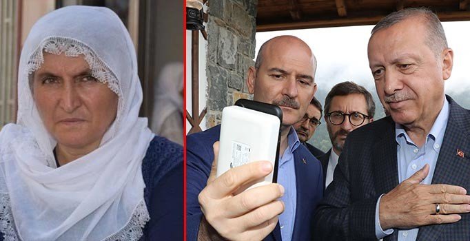 Erdoğan, HDP binası önünde protesto gerçekleştiren Hacire Akar ile görüştü