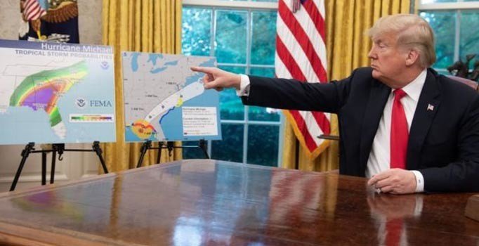 Trump'tan kasırgalara karşı nükleer çözüm: Ülkeye ulaşmadan bombalayalım