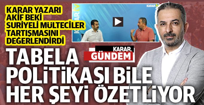 Akif Beki: Suriyeli göçmenler sorunun 'ensar-muhacir' diyerek çözmeye kalkışırsak çok fatura öderiz
