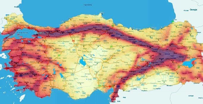 Türkiye'de deprem tehlike haritası değişti