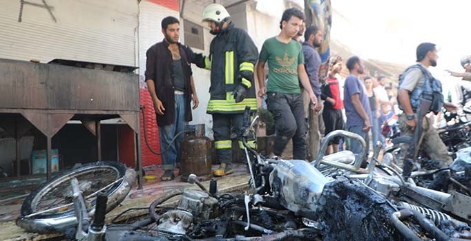 Azez’de peş peşe patlama: 5 yaralı