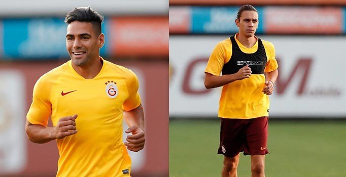Galatasaray'da yeni transferler antrenmanda