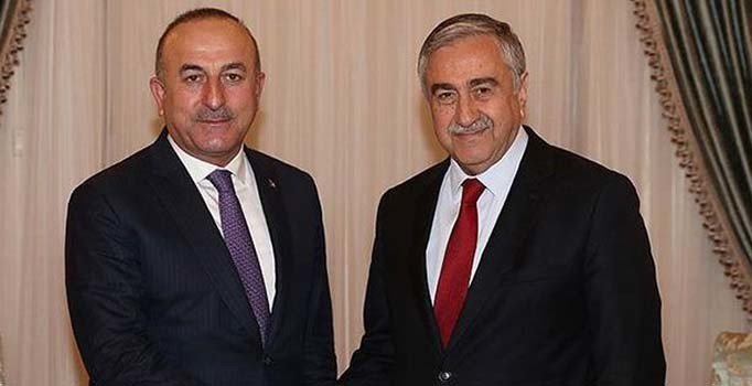 KKTC Cumhurbaşkanı Akıncı, Bakan Çavuşoğlu'nu kabul etti