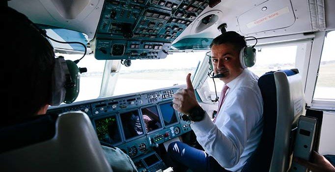 Bakan Pakdemirli Rus yangın uçağını test etti