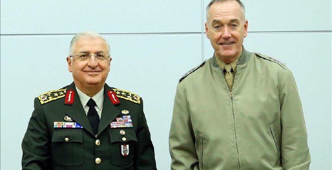 Genelkurmay Başkanı Güler, ABD'li mevkidaşı Dunford ile görüştü