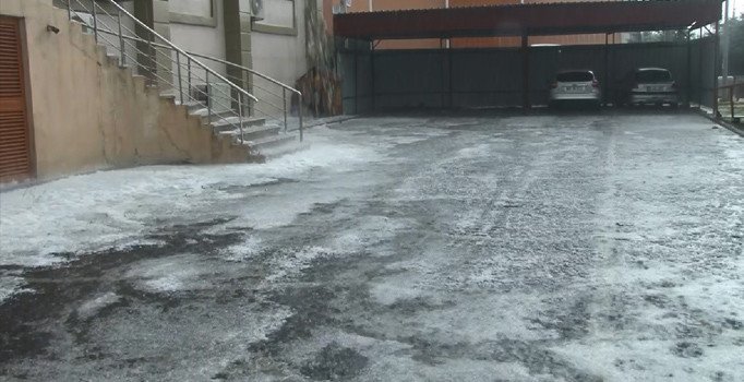 Eylül ayında dolu sürprizi