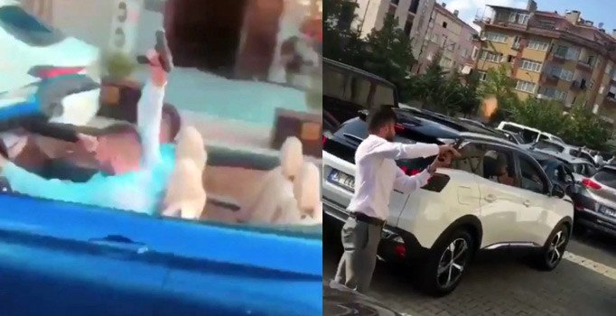 İstanbul’da düğün konvoyunda şoke eden görüntüler kamerada