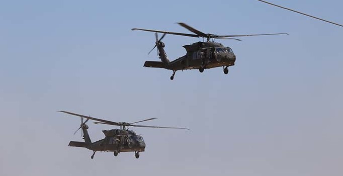 ABD ile Suriye sınırında 6'ncı ortak hava devriyesi