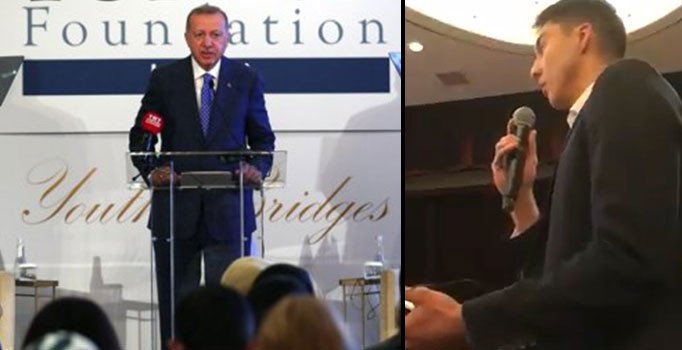 Cumhurbaşkanı Erdoğan, New York'ta Doğu Türkistanlı gencin sorusunu cevapladı