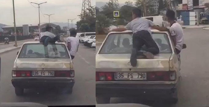 İzmir'de 'Yok artık' dedirten görüntü 