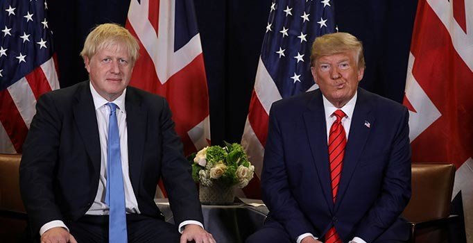 Trump, İngiltere Başbakanı Johnson ile görüştü