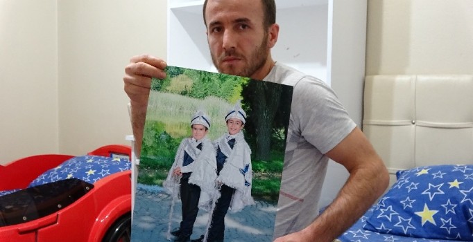 Kayıp çocuklarının eşinin yanında olduğunu öğrenen baba fenalık geçirdi