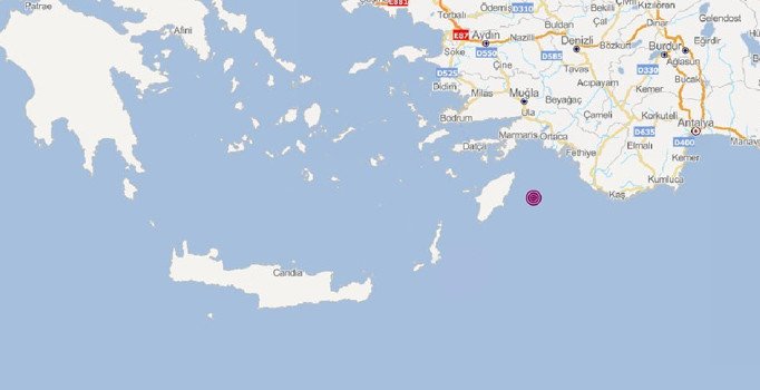 Son dakika! Akdeniz'de 5 büyüklüğünde deprem
