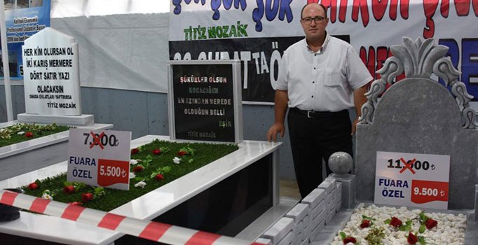 Çanakkale'de fuara özel indirimli mezarlar
