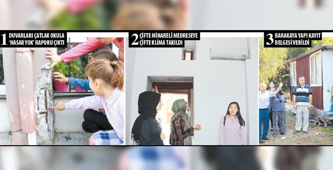 İşte bütün mesele... Kolonları çatlak okula ‘Hasar yok’ raporu