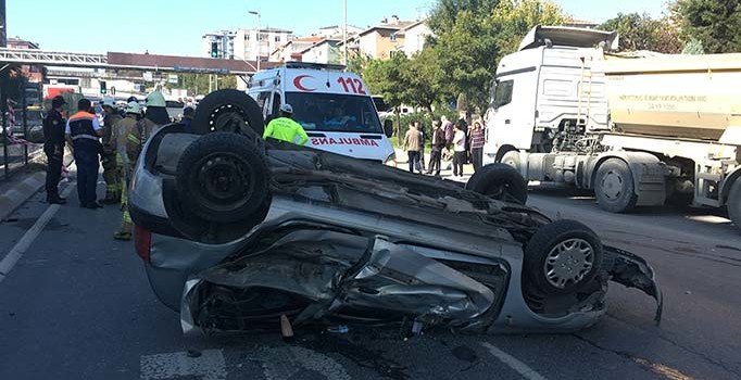 Halkalı'da zincirleme kaza