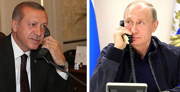 Erdoğan ile Putin telefonda görüştü