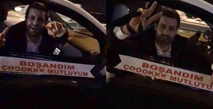 İstanbul'da 'boşandım' konvoyu