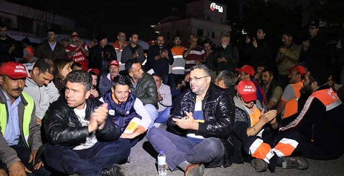 Maltepe'de temizlik işçileri iş bırakma eylemi başlattı