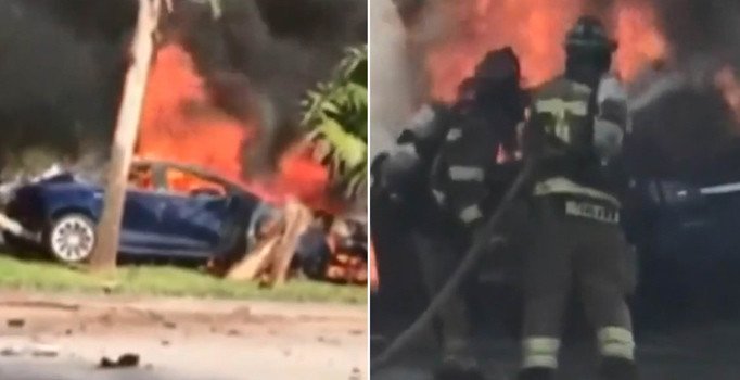 Tesla’yla kaza yaptı, kapı kilitleri açılmayınca yanarak hayatını kaybetti