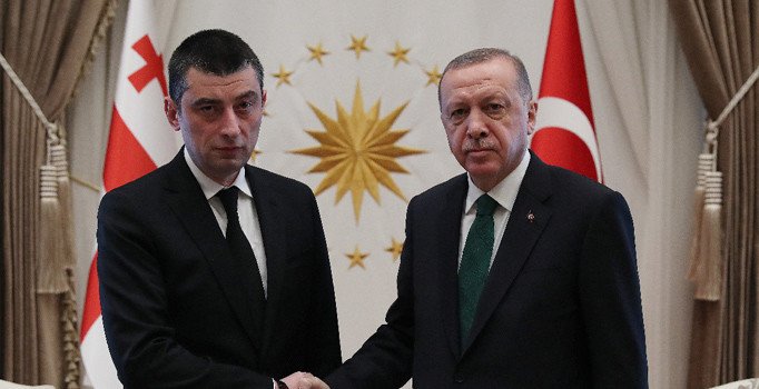 Cumhurbaşkanı Erdoğan Gürcistan Başbakanı Gakharia'yı kabul etti