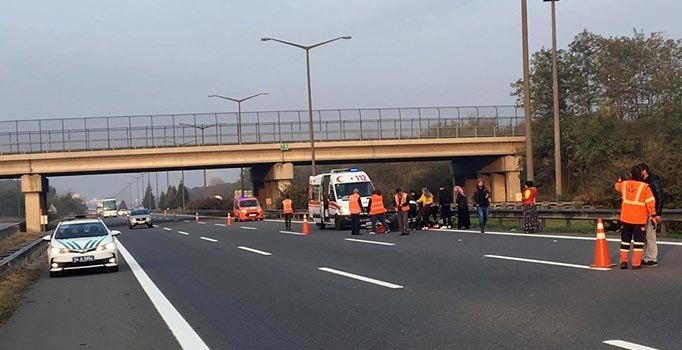 TEM’de motosiklet kazası: 1 ölü, 1 yaralı