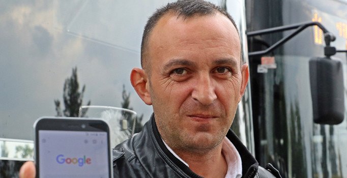 Dürüst şoförün 'Google' sitemi: 'Salak şoför' yazınca ben çıkıyorum