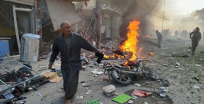 Son dakika! Tel Abyad’da pazar yerine bombalı saldırı