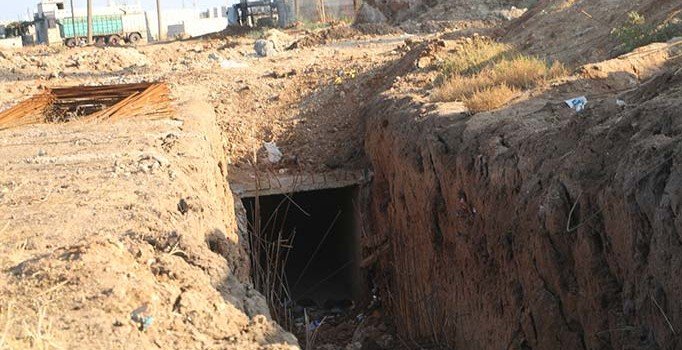 Rasulayn'da PKK'ya ait tünel imha edildi