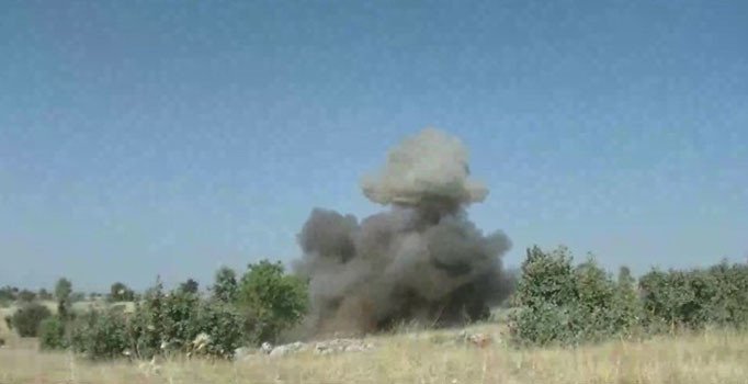 Mardin’de jandarma 18 kilogram EYP düzeneği bularak imha etti