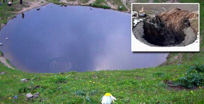 Define kazısı için Dipsiz Göl'ü susuz göle çevirdiler