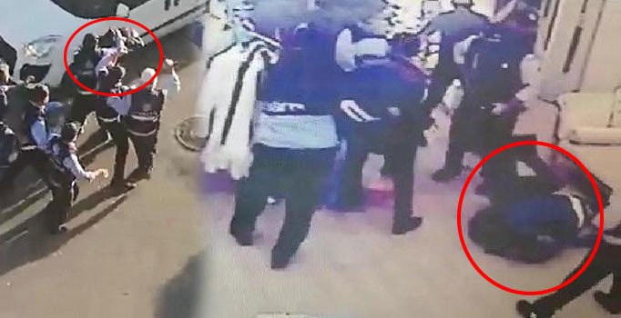 Gebze'de zabıtaların esnafa saldırısı kameralara yansıdı
