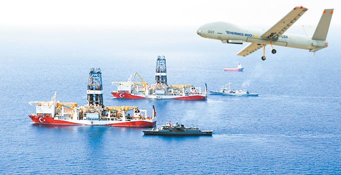 Doğu Akdeniz’de sondaj, havada İHA savaşları