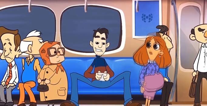 Metro İstanbul'dan 'Yayılarak oturmayınız' animasyonu