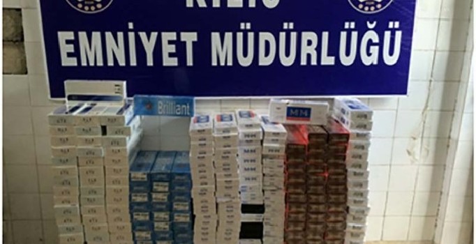 Kilis’te 5 Bin paket kaçak sigara ele geçirildi