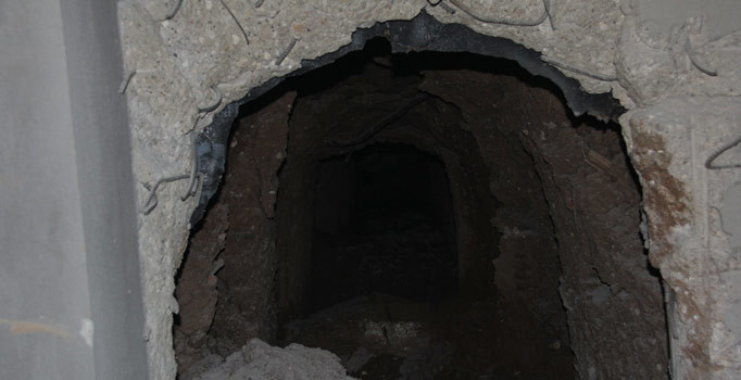 Mardin Nusaybin'de PKK'lıların tünelleri bulundu