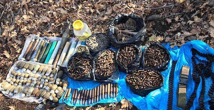 Bitlis'te PKK operasyonu: Teröristlere ait mühimmat ele geçirildi