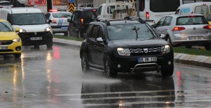Edirne'de yağmur etkili oldu
