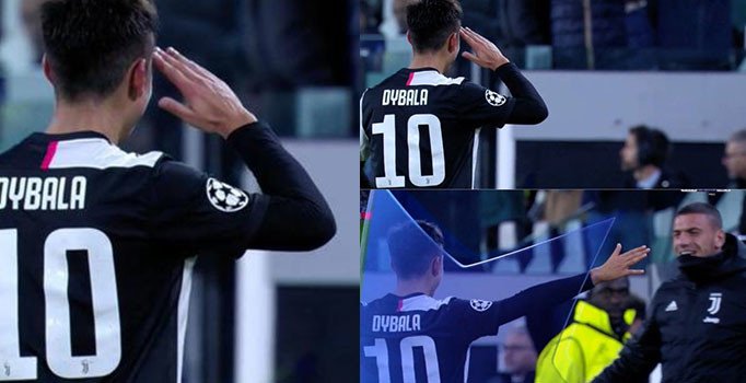 Paulo Dybala asker selamını verdi Merih Demiral'e sarıldı