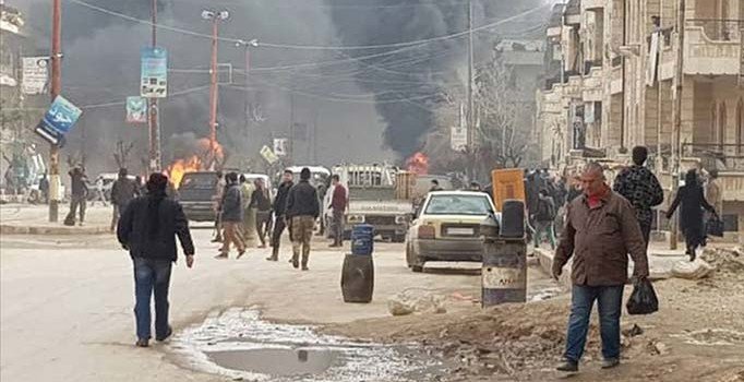 Afrin ve Bab'da bombalı araçla saldırı: 7 yaralı
