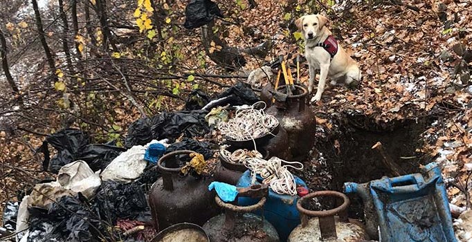 Bitlis'te terör operasyonu: Araziye gömülü mühimmat ele geçirildi