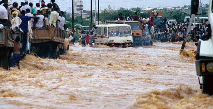 Cibuti'de sel: İki yıllık yağmur bir günde düştü