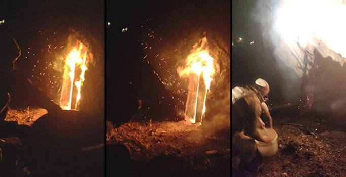 Yangına uykuda yakalanan aileyi jandarma havaya ateş ederek uyandırdı