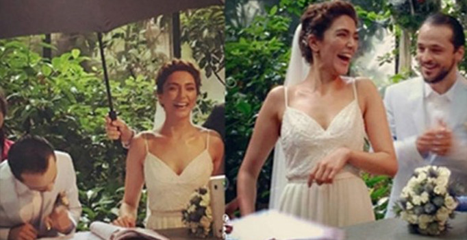 Şebnem Hassanisoughi şemsiye altında 'Evet' dedi